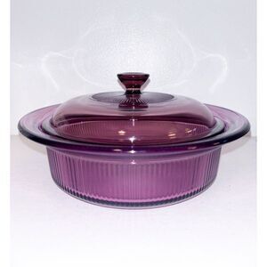Vision Corning Pyrex Pink Lidded Dish 1 Qt